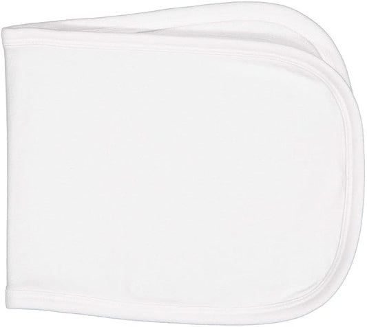 RABBIT SKINS Infant Terry Burp Cloth, White, One Size