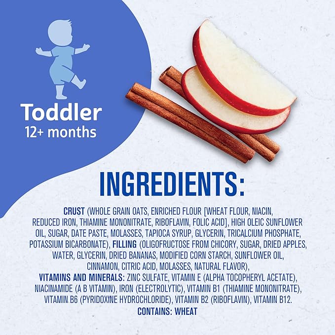 Gerber Snacks for Toddler Soft Baked Grain Bars, Apple Cinnamon, 5.5 Ounce (Pack of 8)