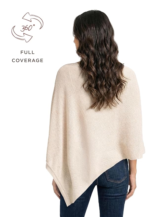 We are Amma | The Cocoon™ - Newborn Essentials Must Haves: Nursing Cover for Breast Feeding Essentials | Nursing Sweater Used as Breastfeeding Cover (Natural, One Size)