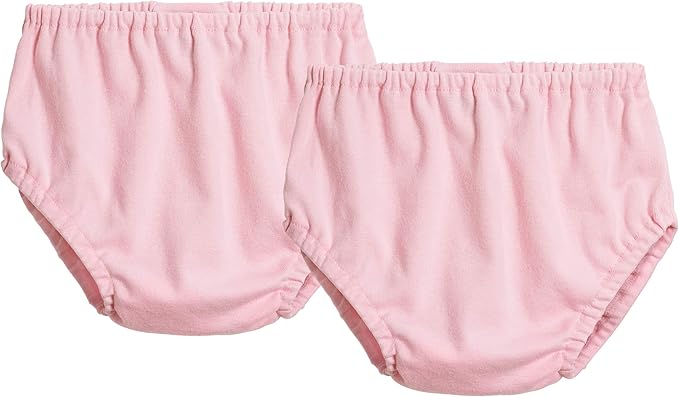City Threads Cotton Diaper Covers for Girls and Boys 2-Pack, Made in USA Baby Bloomers, Wear Over Disposable and Cloth