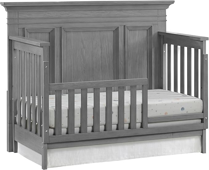 Oxford Baby Weston Crib to Toddler Bed Guard Rail Conversion Kit, Dusk Gray, Green Guard Gold Certified