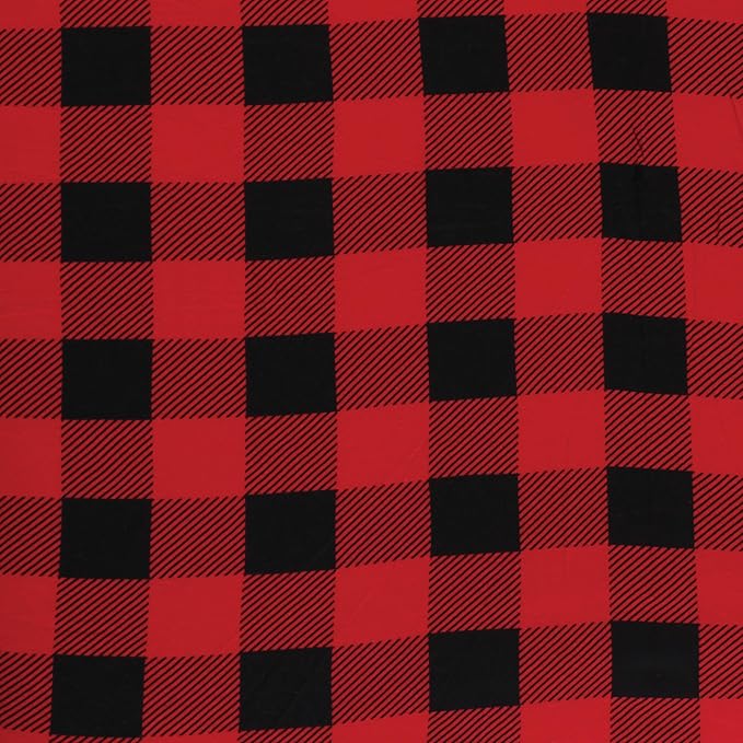 Hudson Baby Unisex Baby Cotton Changing Pad Cover, Buffalo Plaid, One Size