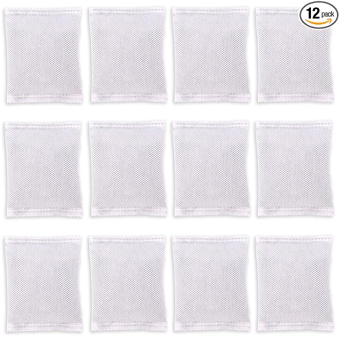 12pcs Carbon Filter Refills for Diaper Genie, Activated Charcoal Smell Absorbing Deodorizer Complete Bulk for Playtex Diaper Genie Cans Closets & Shoe Cabinets (20g)
