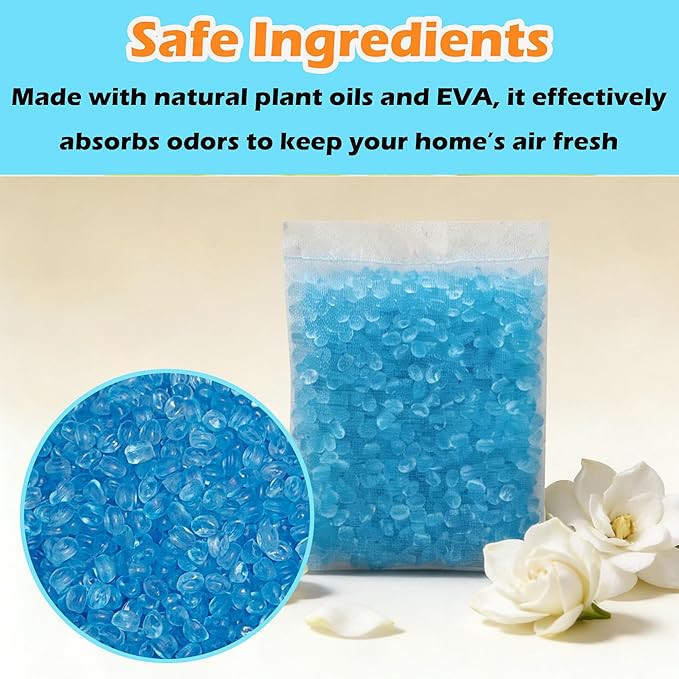 14 Pack Diaper Pail Odor Absorber Refills for Munchkin Step and Pall Diaper Pails, Odor Eliminator Filter Refills for Puck Baking Soda Cartridge (Gardenia)