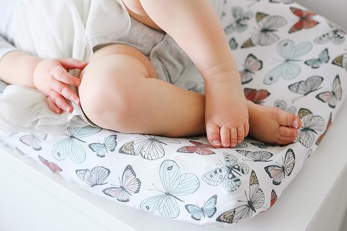 Copper Pearl Premium Knit Changing Pad Cover Soft, Stylish, and Universal Fit for All Standard Diaper Changing Pads, Trendy Design Changing Pad Covers, Dot