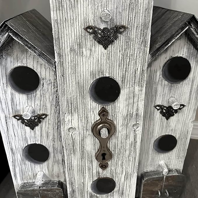 dophee 8Pcs Vintage Style Corner Protectors Guards Covers Triangle Connectors Embellishments for Jewelry Box Wooden Cases Wedding Book Decoration, 1.38"x1.38", Antique Bronze