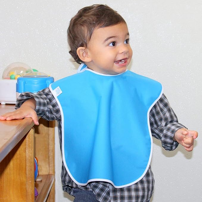Large Waterproof Baby Bibs for 1-4 years old – Lightweight, Soft & Durable Bibs for Girls and Boys