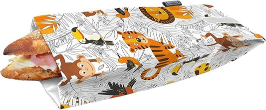 NERTHUS FIH 879 Safari Reusable Snack Bag, Eco-Friendly, Adaptable, Easy to Clean and Machine Washable