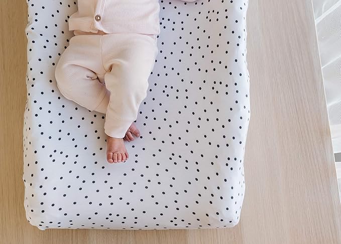 Copper Pearl Premium Knit Changing Pad Cover Soft, Stylish, and Universal Fit for All Standard Diaper Changing Pads, Trendy Design Changing Pad Covers, Willow