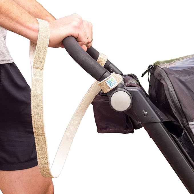 Lil & Mil Stroller Leash - Stroller Wrist Safety Strap Perfect for Jogging, Travel, and Hilly Walks - Universal Stroller Accessory, Durable & Comfortable - Take Stroller Safety to the Next Level