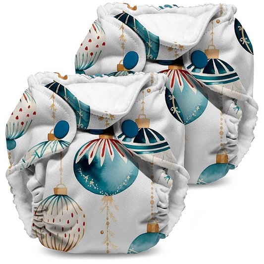 Kanga Care Lil Joey Newborn All in One AIO Cloth Diaper (2pk) Glaskugeln 4-12lbs
