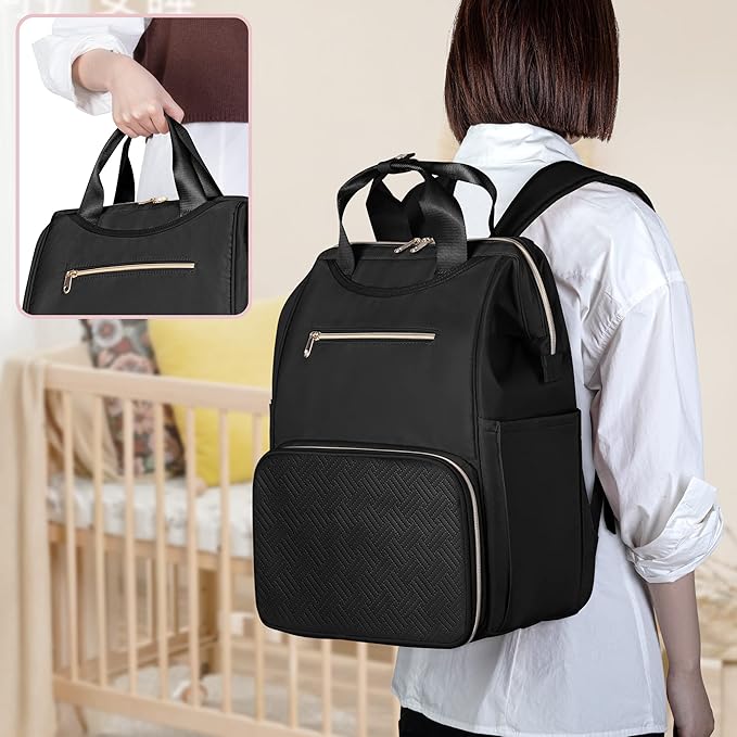 Fasrom Wearable Breast Pump Bag Backpack With Cooler and Tote, Compatible With Momcozy, Medela and Elvie Hands Free Pumps, Black (Patent Design)