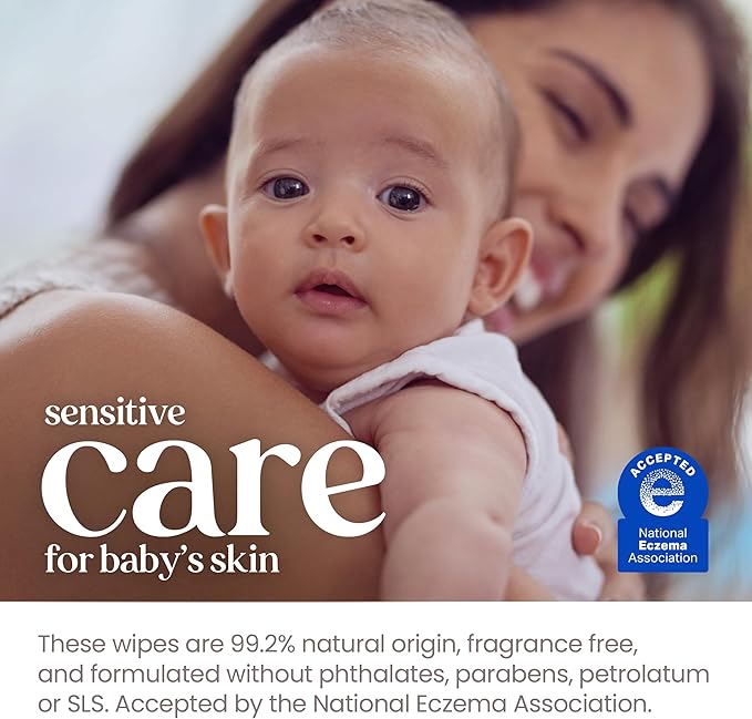 Burt’s Bees Baby Wipes, Unscented Natural for Sensitive Skin with Aloe and Vitamin E - 72 Baby Wipes – 10 Pack