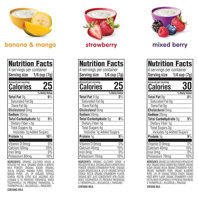 Happy Baby Organics Yogis Freeze-Dried Yogurt & Fruit Snacks, 3 Flavor Variety Pack, 1 Ounce (Pack of 3) & Happy Baby Organics Teether, 3 Flavor Variety Pack, 12 Count (Pack of 3)