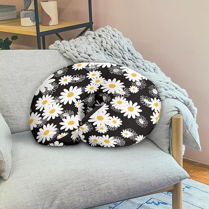 Daisy Nursing Pillow Cover Fits The Original Support for Breastfeeding, Bottle Feeding, and Bonding Pineapple Daisy Comfortable Slipcover for Baby Girl and Boy