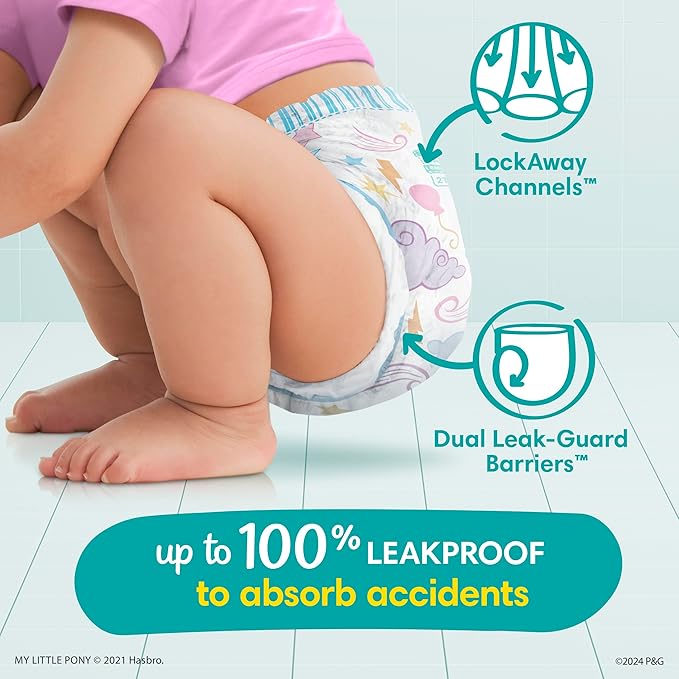 Pampers Size 5 Diapers, Potty Training Underwear for Toddlers, Easy Ups Diapers, Pull Up 3t-4t Training Pants for Girls and Boys, 100 Count, Giant Pack (Packaging & Prints May Vary)