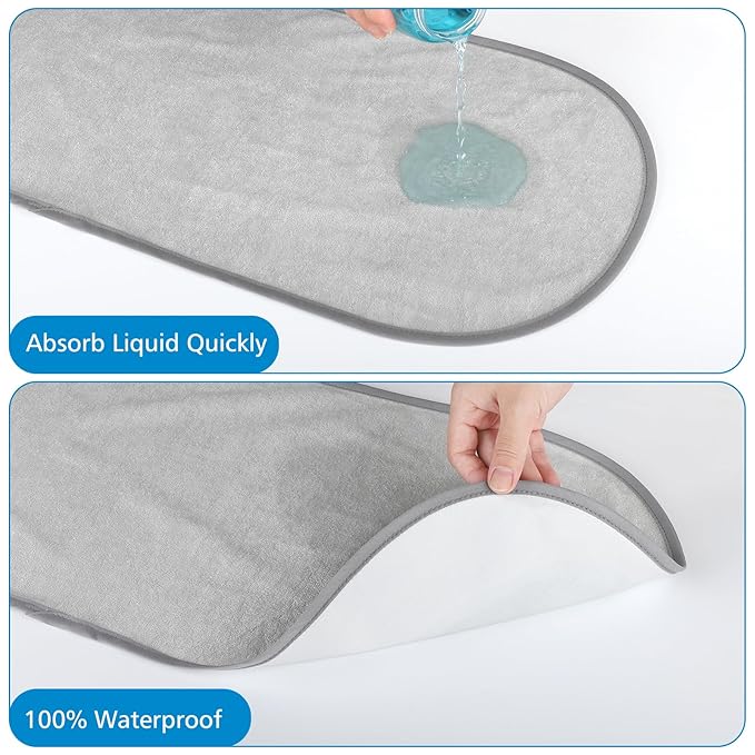 Accmor 3 Pack Waterproof Changing Pad Liners, Reusable Portable Diaper Changing Pad Covers