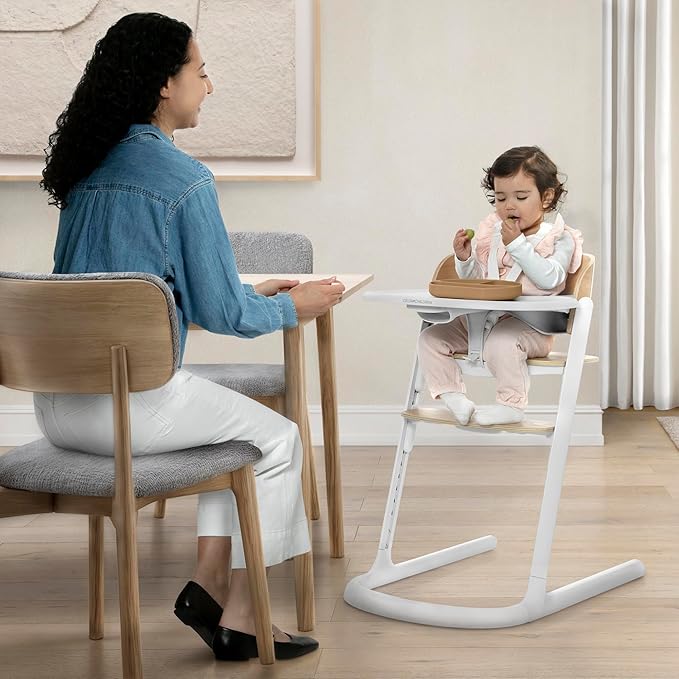 Delta Children Versa Adjustable 3-in-1 High Chair for Babies & Toddlers - 3 Growing Stages from Infant to Adult Seating - Greenguard Gold Certified, White