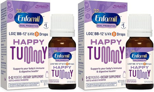 Enfamil Breastfed Infant Probiotics & Vitamin D Dual Probiotics, 8.7mL (Pack of 2)