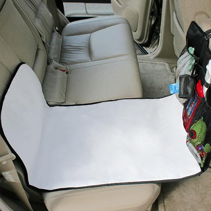 J.L. Childress Pockets 'N Pad Car Diaper Changing Station for Baby - Portable Diaper Changing Pad for Travel, Newborn Essentials for Moms, Wipeable & Water-Resistant - Black
