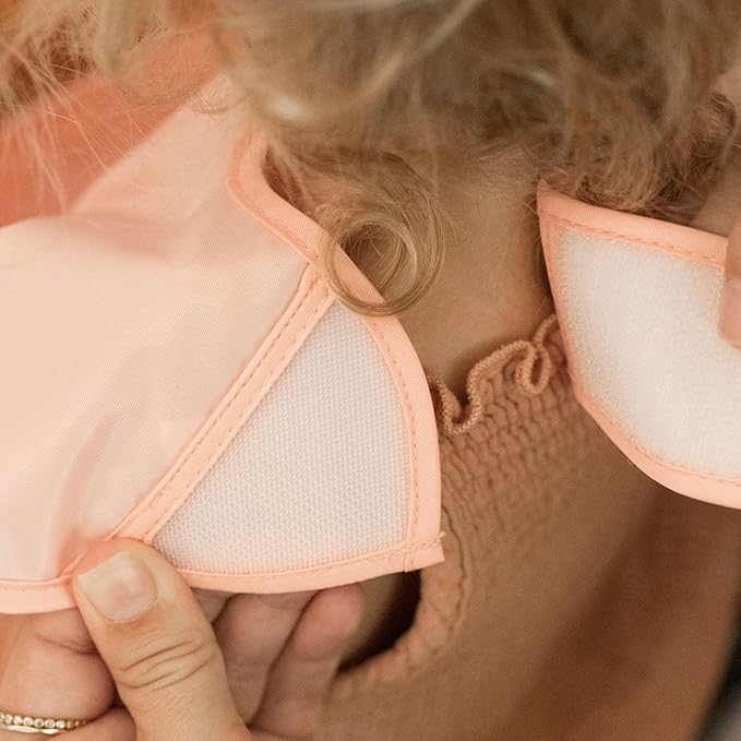 Tiny Twinkle Mess-Proof Baby Bib - Waterproof Bib for Baby Boy or Girl - Machine Washable - Adjustable Closure - PVC, BPA & Phthalate Free - Great for Travel - Baby Food Bibs (5 Pack, Girl Spring)