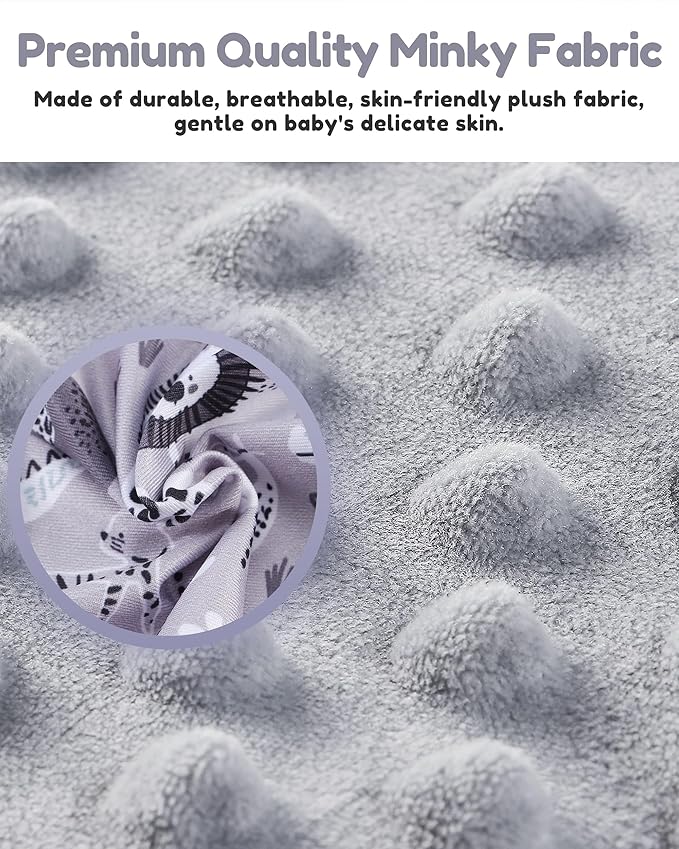 BOMOLOUR Seat Cover Compatible with Bumbo and Nuby Seat, Removable Breathable Baby Floor Seat Cover for Boys and Girls, Seat Not Included (Grey Animal)