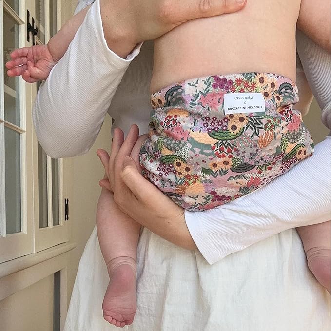Esembly Cloth Diaper Cover - Reusable Swim Diaper, Waterproof, Breathable - Adjustable Outer Layer Over Absorbent Inner for Blowout Protection - Botanic Garden, Size 2 (18-35lbs)