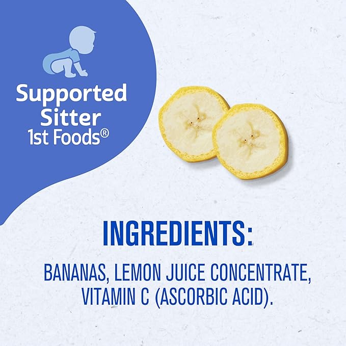 Gerber Stage 1 Baby Food, Banana Puree Tubs, No Artificial Colors or Flavors, Baby Puree, 16-Pack