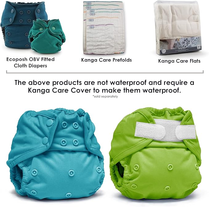 Kanga Care Rumparooz Double Leg Gusset Reusable Cloth Diaper Cover One Size Snap | Finn 6-35 lbs