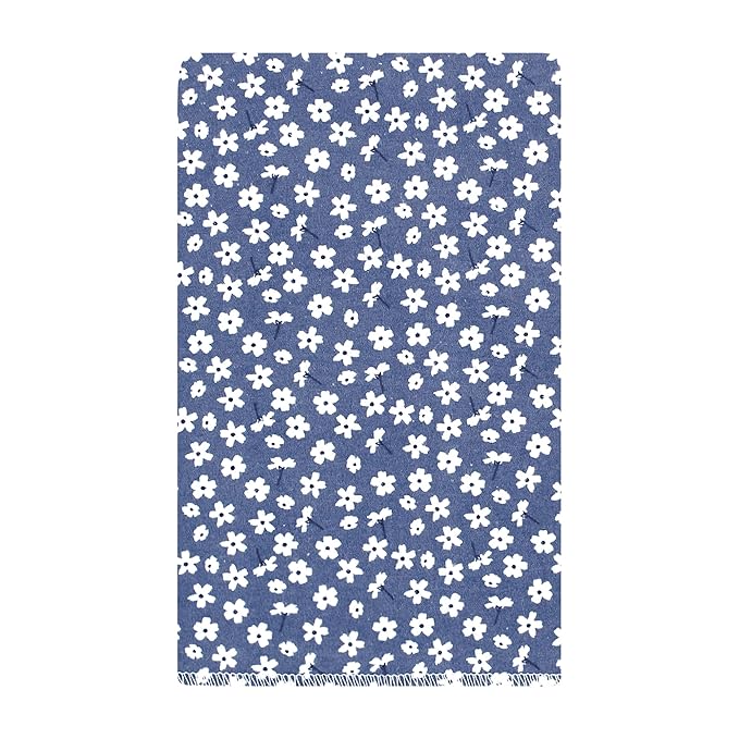 Hudson Baby Unisex Baby Cotton Flannel Burp Cloths 10-Pack, Blue Cosmos, One Size