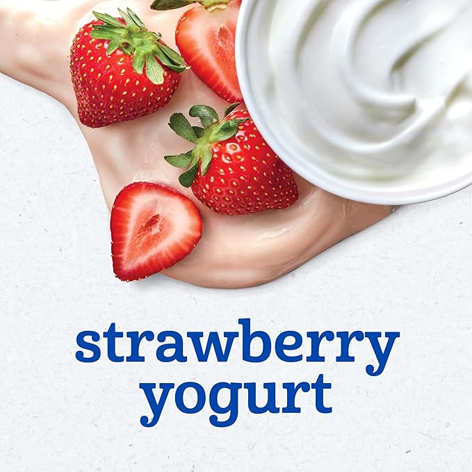 Gerber Stage 2 Baby Food, Strawberry Yogurt Tubs, Calcium Helps Support Bone Development, Baby Yogurt, 2 Count 4oz (Pack of 8)