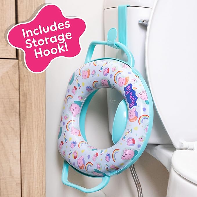 Peppa Pig Soft Potty Training Toilet Seat, Baby Potty Training, Safe, Easy to Clean