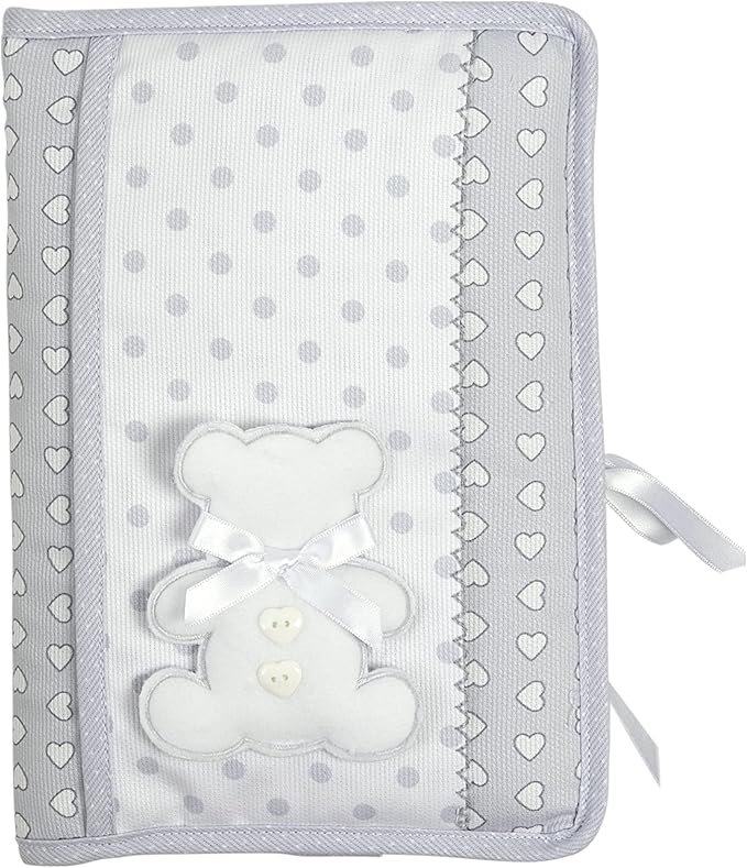 Diaper and Wipes Bag, Portable Bag Diaper and Wipes Organizer, with Booklet Opening, Gift Idea for Future Parents, 100% Made in Italy, Grey Colour, AMA1717G