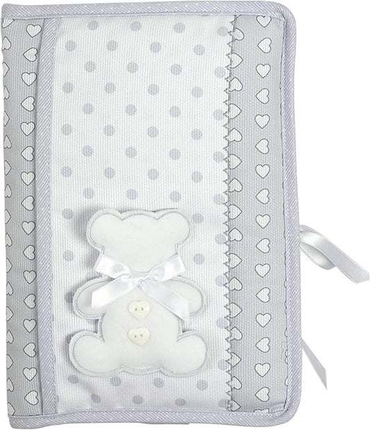 Diaper and Wipes Bag, Portable Bag Diaper and Wipes Organizer, with Booklet Opening, Gift Idea for Future Parents, 100% Made in Italy, Grey Colour, AMA1717G
