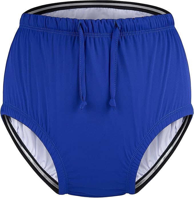 Special Needs Reusable Swim Diaper – Waterproof & Leakproof Incontinence Swimwear for Toddler, Youth & Adult, Unisex Cloth Diaper Cover (Royal Blue, 3-4T)