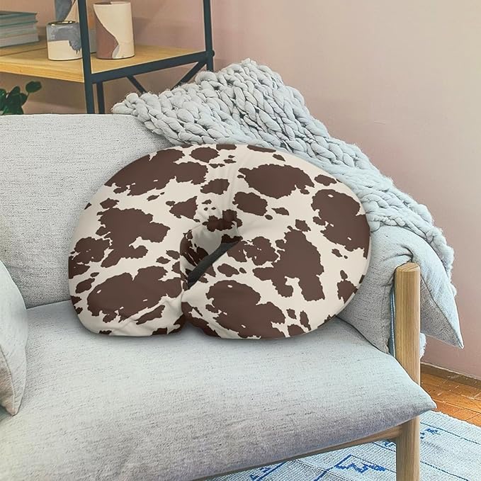 Cow Hide Print Nursing Pillowcase Nursing Pillow Cover Cuddle Pillow Slipcover Detachable Nursing Pillow Protective Baby Feeding Baby Essentials