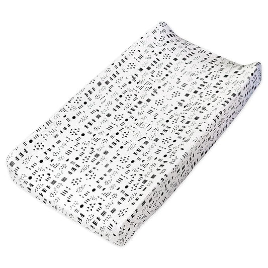 HonestBaby Organic Cotton Changing Pad Cover, Pattern Play, One Size