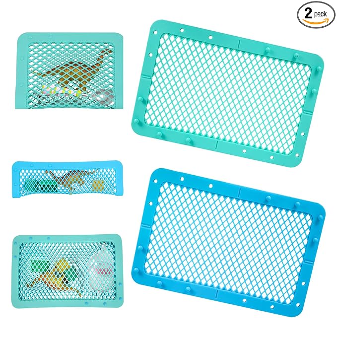 Silicone Dishwasher Basket for Baby Items Dishwasher Bag for Small Items Dishwasher Bottle Parts Basket Bottle Nipples Baby Dishwasher Breast Pump Accessories Pacifier Toy Parts (Blue, Green)
