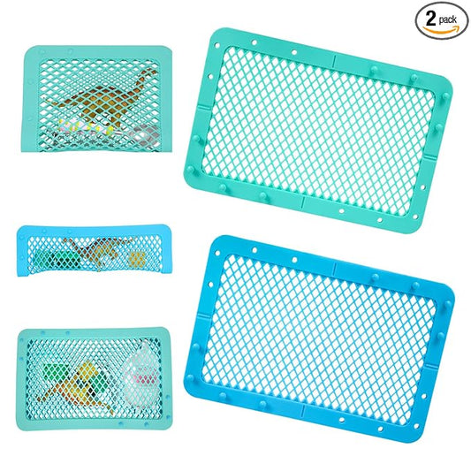 Silicone Dishwasher Basket for Baby Items Dishwasher Bag for Small Items Dishwasher Bottle Parts Basket Bottle Nipples Baby Dishwasher Breast Pump Accessories Pacifier Toy Parts (Blue, Green)