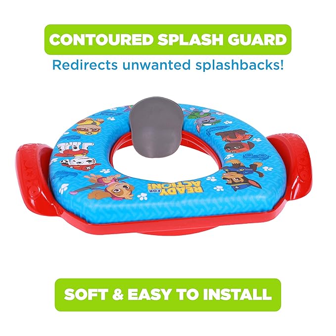 Nickelodeon PAW Patrol "Rescue Pups" Soft Potty Seat and Potty Training Seat - Soft Cushion, Baby Potty Training, Safe, Easy to Clean