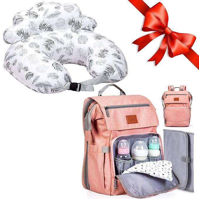 PILLANI Baby Shower Gifts: Nursing Pillow for Breastfeeding & Diaper Bag - Baby Registry Search