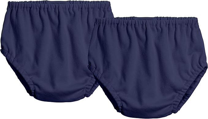 City Threads Cotton Diaper Covers for Girls and Boys 2-Pack, Made in USA Baby Bloomers, Wear Over Disposable and Cloth