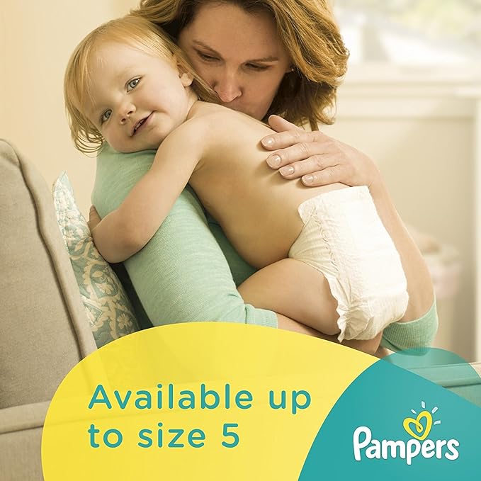 Pampers Swaddlers Disposable Diapers Size 5, Economy, Yellow, 104 Count