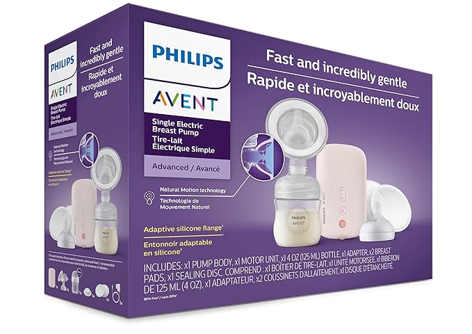 Philips Avent Single Electric Breast Pump Advanced, with Natural Motion Technology, SCF391/62