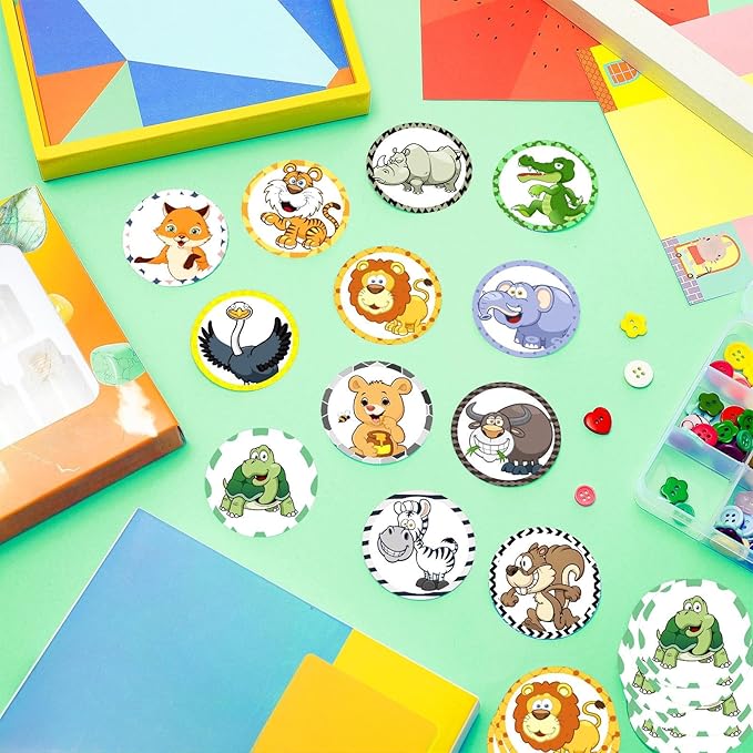 Eersida 120 Pcs Toilet Targets for Potty Training Boy Pee Tinkle Target Travel Potties Flushable Car Animal Potty Training Sticker You Pee on Toilet Aiming Target for Toddler Boy(Animal Style)
