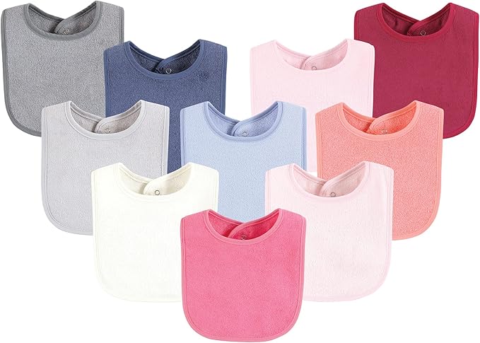 Hudson Baby Unisex Baby Drooler Bib With Waterproof Lining