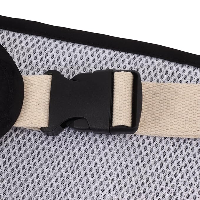 Baby Chair Harness,Soft Length Adjustable Breathable Baby Feeding Safety Seat Strap Portable Cute Harness Belt for Outdoor (Black)