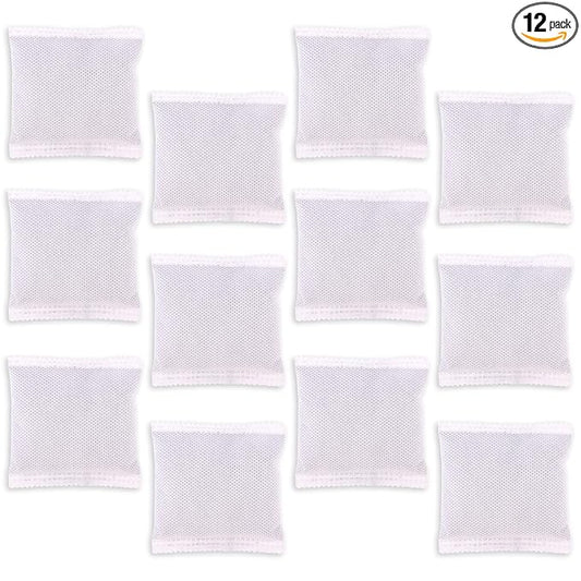 12pcs Carbon Filter Refills for Playtex, 9x7cm/3.54x2.76in Coconut Shell Activated Carbon Odor Absorbing Deodorizer for Diaper Pail Systems Trash Cans Closets & Shoe Cabinets (Gray)