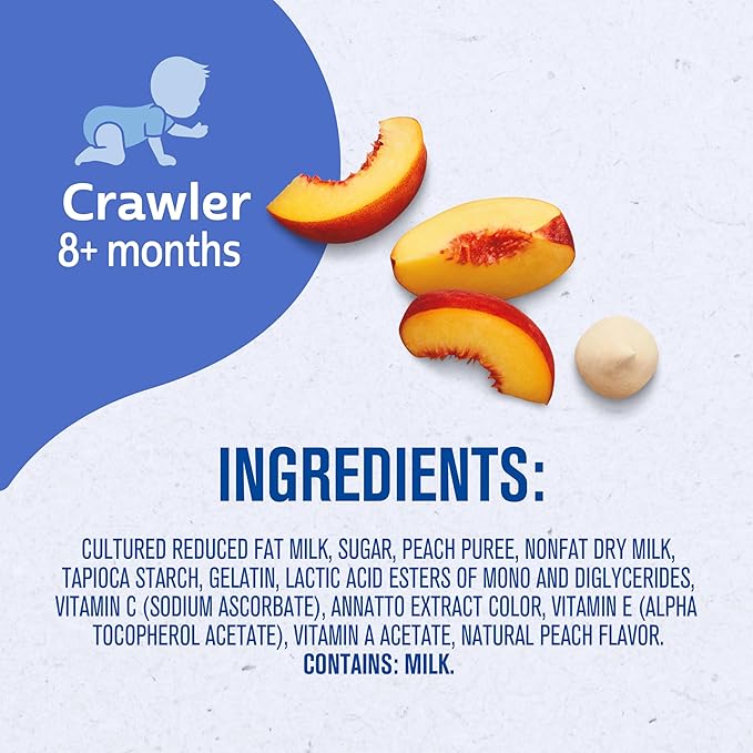 Gerber Baby Snacks Yogurt Melts, Peach, 1 Ounce (Pack of 7)