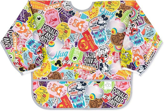 Bumkins Sleeved Bib for Girl or Boy, Baby and Toddler for 6-24 Mos